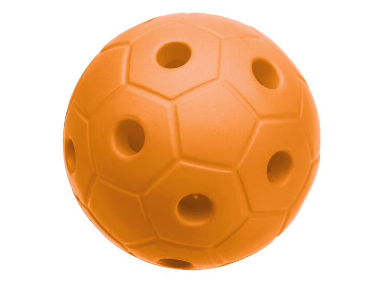 Klokkeball i skum 15 cm oransje Skumball med bjelle for svaksynte 