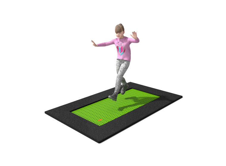 Nedfelt trampoline Buglo 136x230 cm Til offfentlige lekeplasser 
