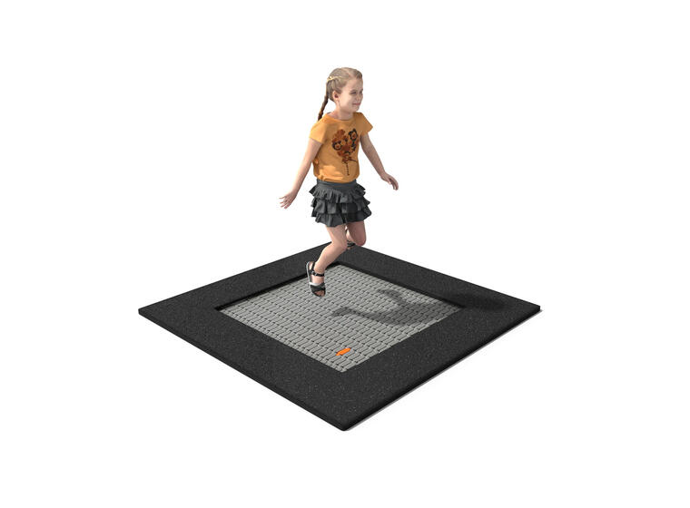 Nedfelt trampoline Buglo 160x160 cm Til offentlige lekeplasser 