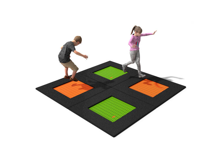 Nedfelt trampoline Buglo 272x272 cm Til offentlige lekeplasser 