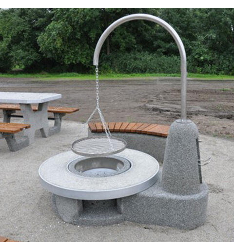 Parkgrill i betong Grill for offentlige steder