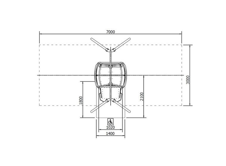 Saturn rullestolhuske XXL mykt underlag For rullestol og elektrisk rullestol 