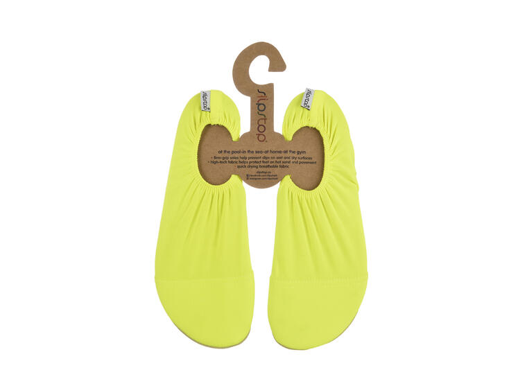 Slipstop Antisklisokker Neon Yellow S Allsidige gymsokker voksen 