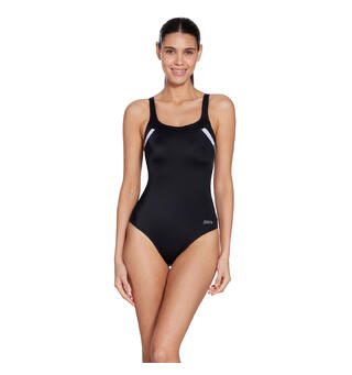 Sydney U-Back Badedrakt Zoggs | Svart/Hvit | EcoFit