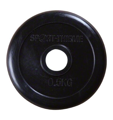 Vektskive Gummiert - 30 mm Velg vekt: 0,5 til 20 kg