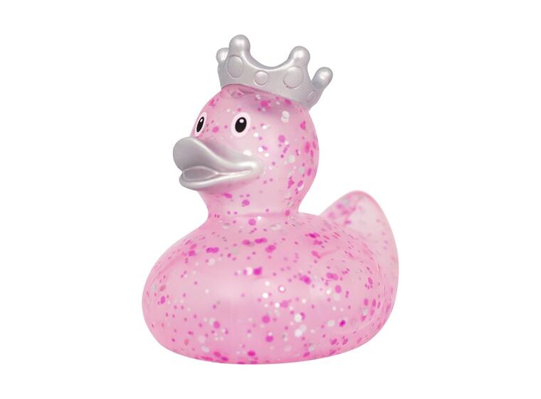 Badeand Glitter med krone | Rosa 