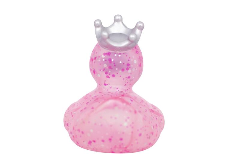Badeand Glitter med krone | Rosa 