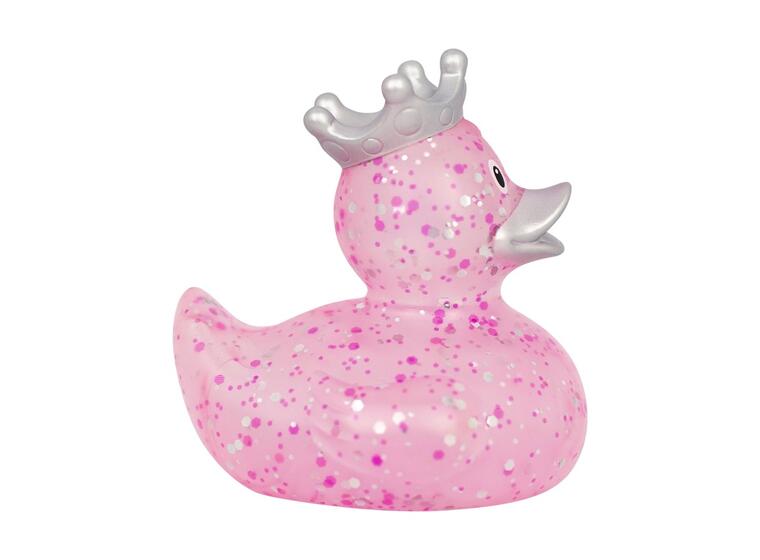 Badeand Glitter med krone | Rosa 