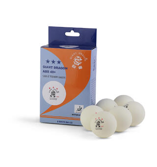Bordtennisballer Giant Dragon ABS40+ 6 stk |  ITTF | Konkurranse
