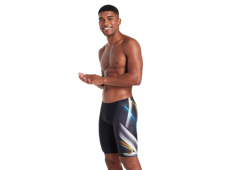 Chromium Jett Jammer Badebukse 38 Zoggs | Svart/Flerfarget | Ecolast + 