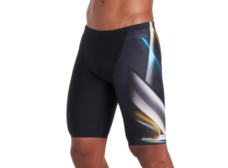 Chromium Jett Jammer Badebukse 38 Zoggs | Svart/Flerfarget | Ecolast + 