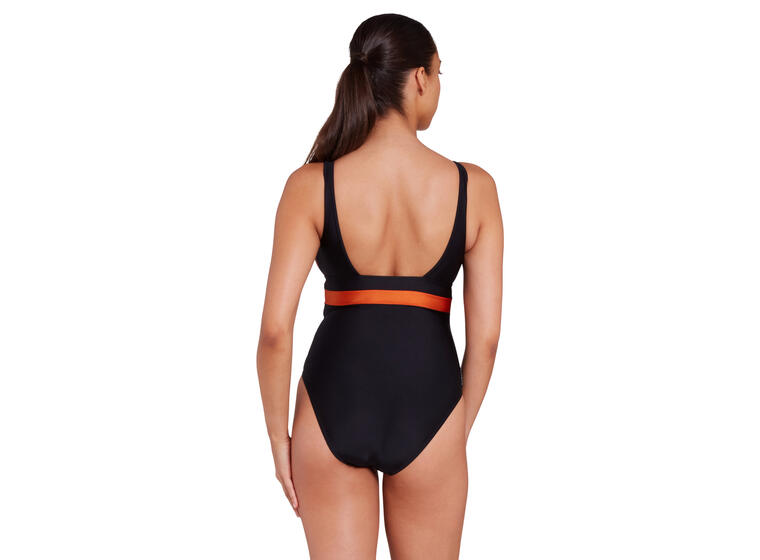 Dream Square Back Badedrakt EU36 Zoggs | Svart/Flerfarget | Ecolast 