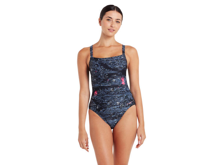 Dusk Adjustable Classicback Badedrakt 38 Zoggs | Svart/Flerfarget | Ecolast + 