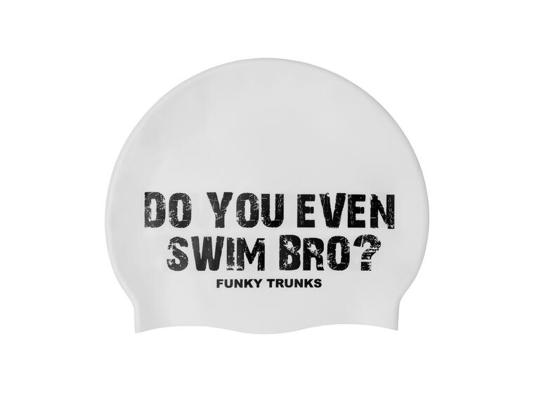 Funky Trunks Badehette Silikon | White Swim Bro 