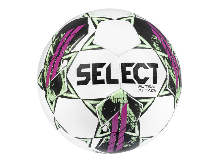 Futsalball Select Attack Hvit/Rosa Innendørs treningsball 