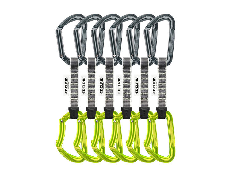 Kortslynge Edelrid Express-Set Pure 6 pakning | 10 cm 