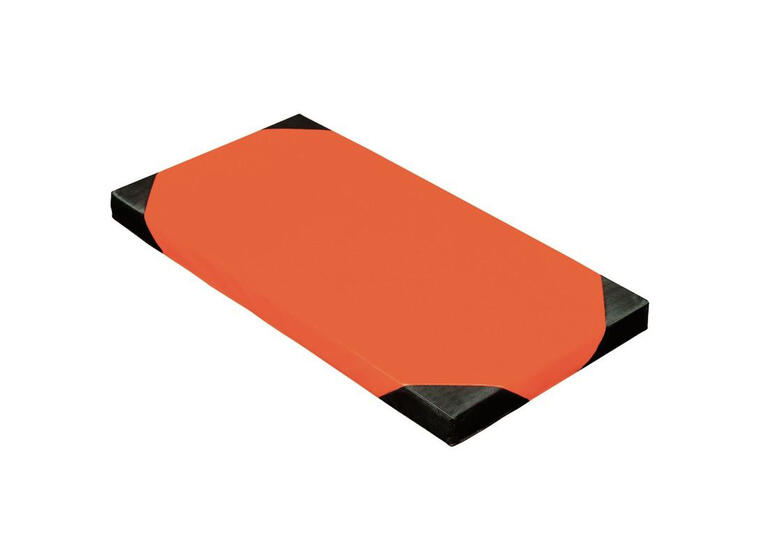 Lekematte 120 x 60 x 7 cm | Oransje Matte med hjørneforsterkning 