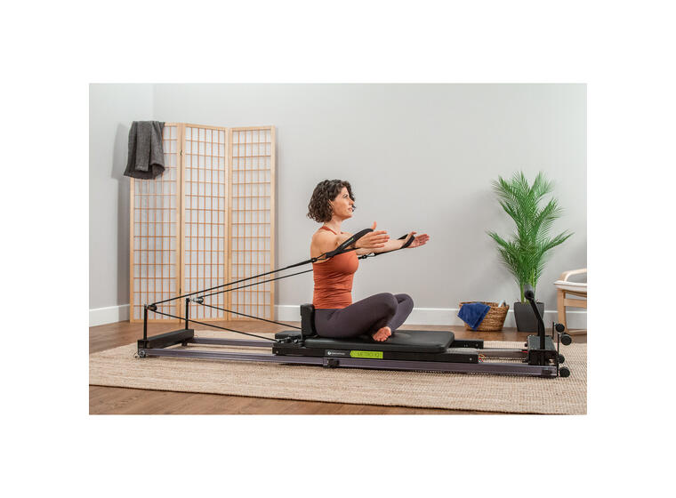 Pilates Reformer Metro IQ Horisontal Pilatesbenk for hjemmetrening 