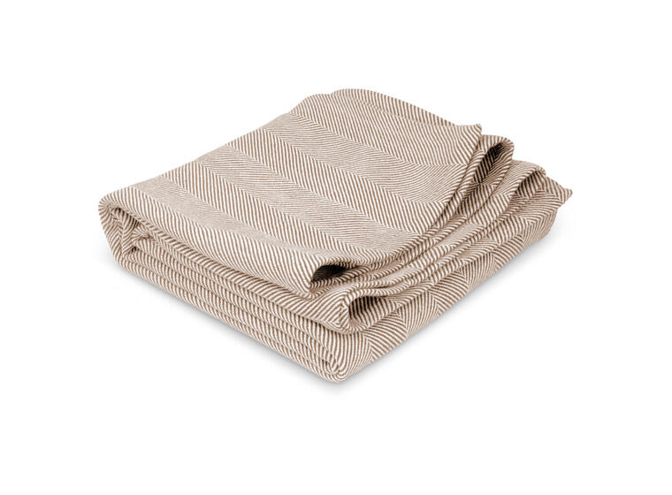 Pledd i håndvevd bomull Yogapledd | Natur | 200x150 cm 