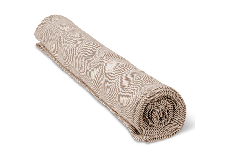 Pledd i håndvevd bomull Yogapledd | Natur | 200x150 cm 