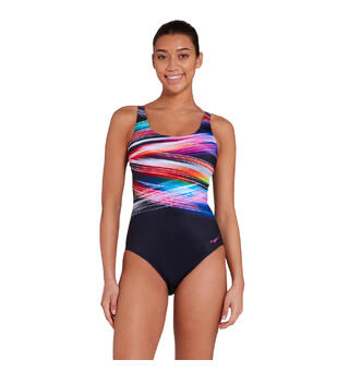 Prism Geo Adj. Scoopback Badedrakt Zoggs | Flerfarget | Ecolast +