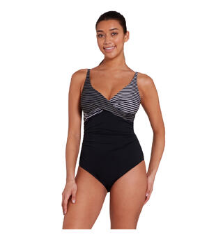 Seafarer Mystery Classicback Badedrakt Zoggs | Svart/Flerfarget | Ecolast +