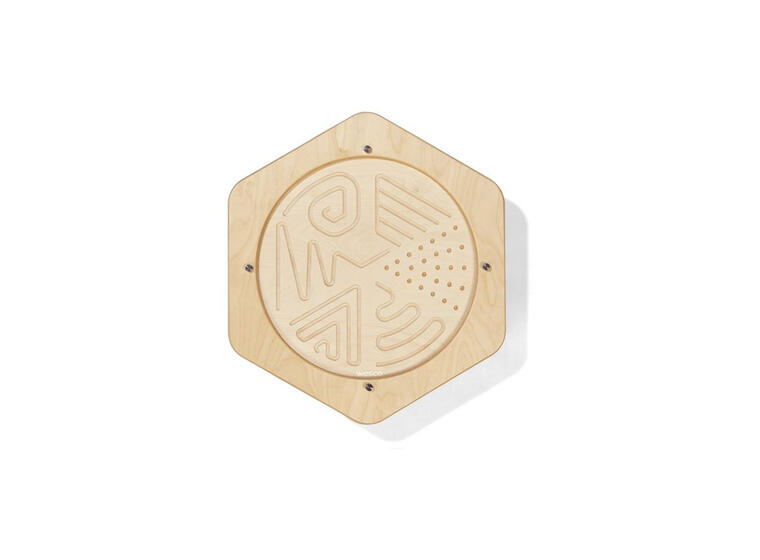 Veggpanel Hexagon Grafisk 48 x 54 x 7 cm 