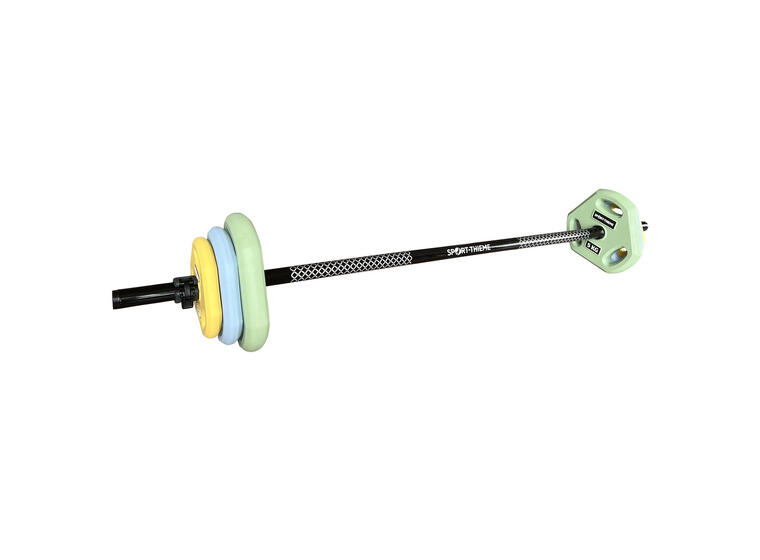 Vektsett Pump PU 20 kg Vektstang 141 cm, vektskiver og låser 