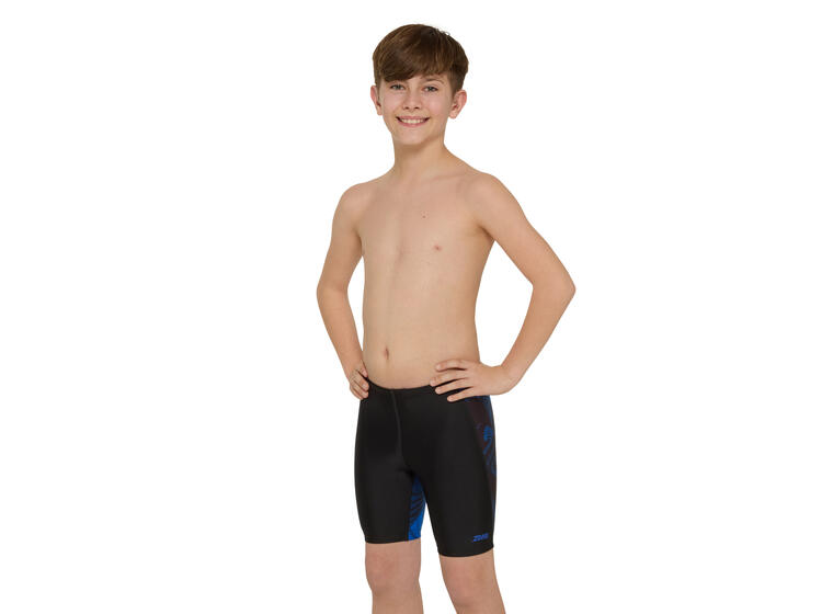 Web Cruise Mid Jammer Badebukse jr 128cm Zoggs | Svart/Blå | Ecolast 
