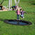 Trampoline Hally Gally Saturnus Svart Svart oval hoppeduk 