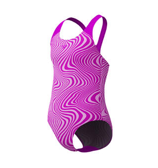 Allover Digital Badedrakt jr Speedo | Rosa | EnduraFlex