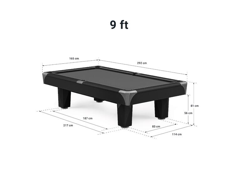 Biljardbord Master Edition Skifer 9 fot Blå Simonis 860 duk | Aramith kuler 