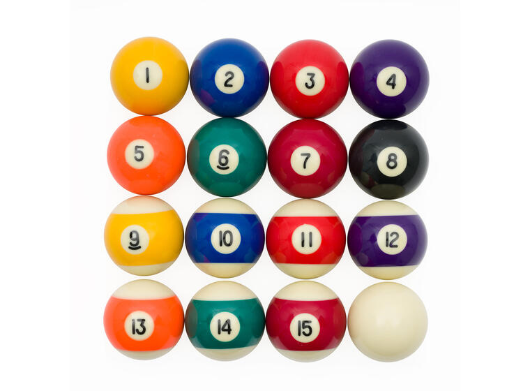 Biljardkuler Pool Sport 54 mm Sett med kvalitetskuler til biljard 