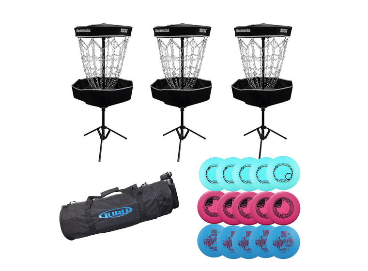 Discgolf pakke Skolesett 30 golfdiscer | 3 kurver | 1 bag 