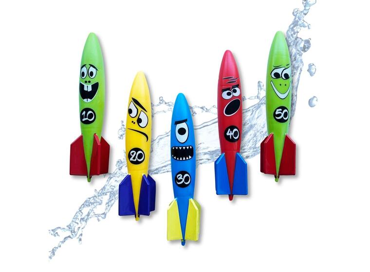 Dykkeleke Rocket Divers Vannraketter | 5 stk 