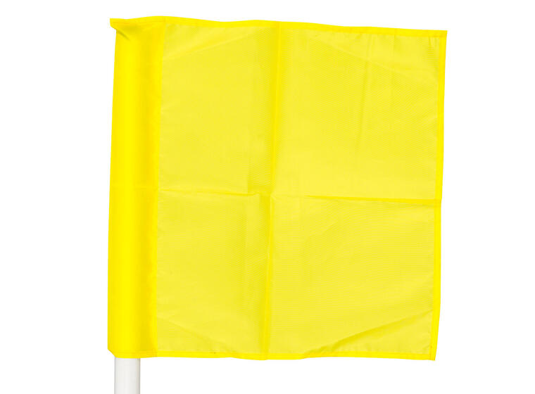 Flagg til hjørnestolpe 50 mm Gul 40x40 cm hjørneflagg 