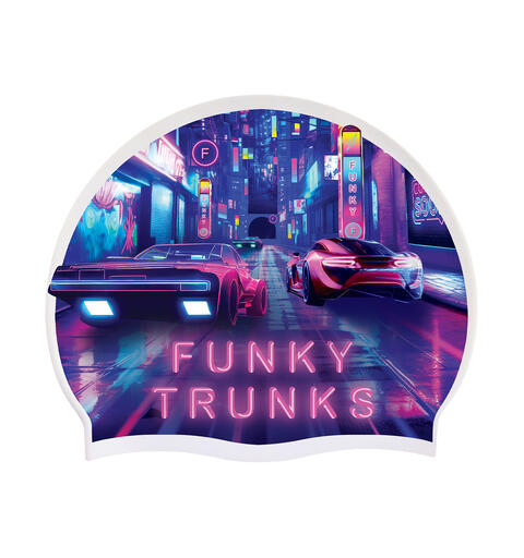 Funky Trunks Badehette Silikon | Cyber City