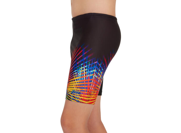 Neon Vibe Mid Jammer Badebukse jr 128cm Zoggs | Svart/Flerfarget | Ecolast 