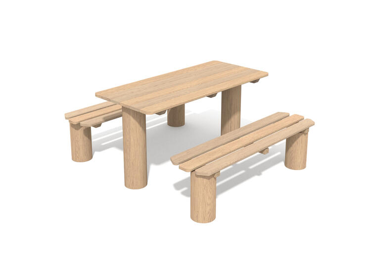 Parkbenker og bord Robinia 