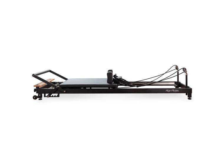 Pilates Reformer R8 Pro svart Pilatesbenk for hjemmetrening 