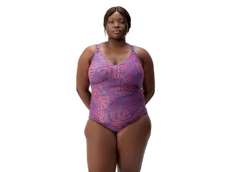 Printed V Neck Shaping Badedrakt (+) 46 Speedo | Flerfarget | BodyFit Rec 