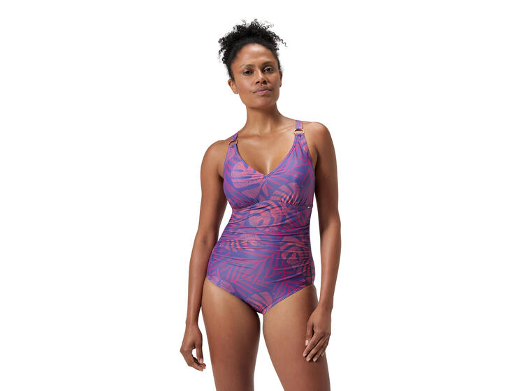 Printed V Neck Shaping Badedrakt 38 Speedo | Flerfarget | BodyFit Rec 