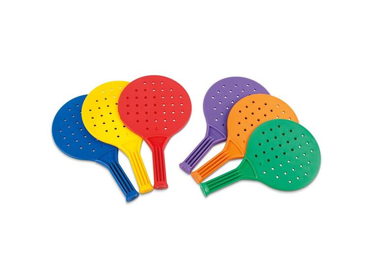Racketsett - 34x20 cm (6 stk) Robuste og fargerike racketer 