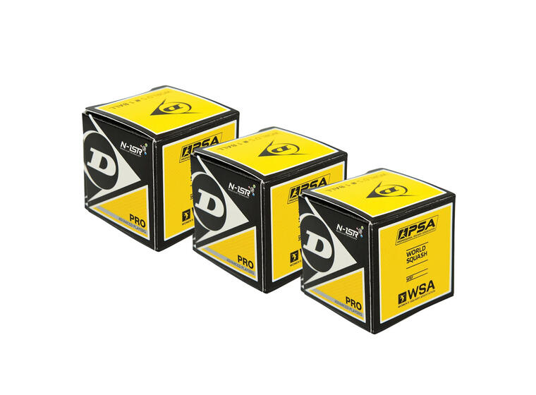 Squash Ball Dunlop Pro XX 3 baller Allround | Konkurranseball 