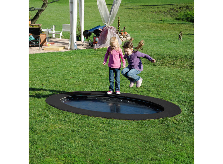 Trampoline Hally Gally Saturnus Svart Svart oval hoppeduk 