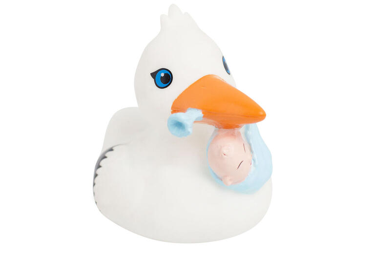 Badeand Stork med Baby 