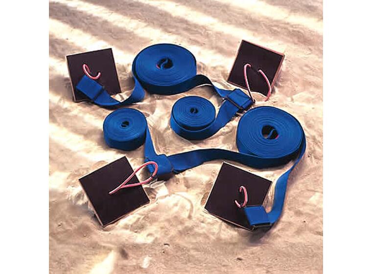 Banemarkering Beach Soccer Internasjonal 36,5 x 27,5 m | Blå | 100 mm bånd 