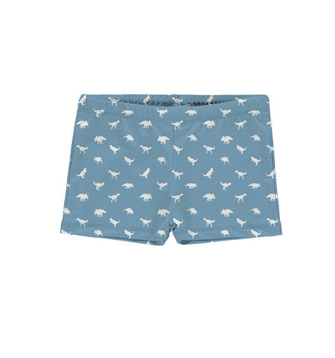 Dino Petrol Badebukse Slipstop | Bl&#229;/Hvit | Polyester/Elastan
