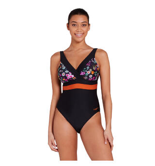 Dream Square Back Badedrakt Zoggs | Svart/Flerfarget | Ecolast