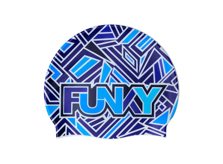 Funky Badehette Silikon | Blue Bits 